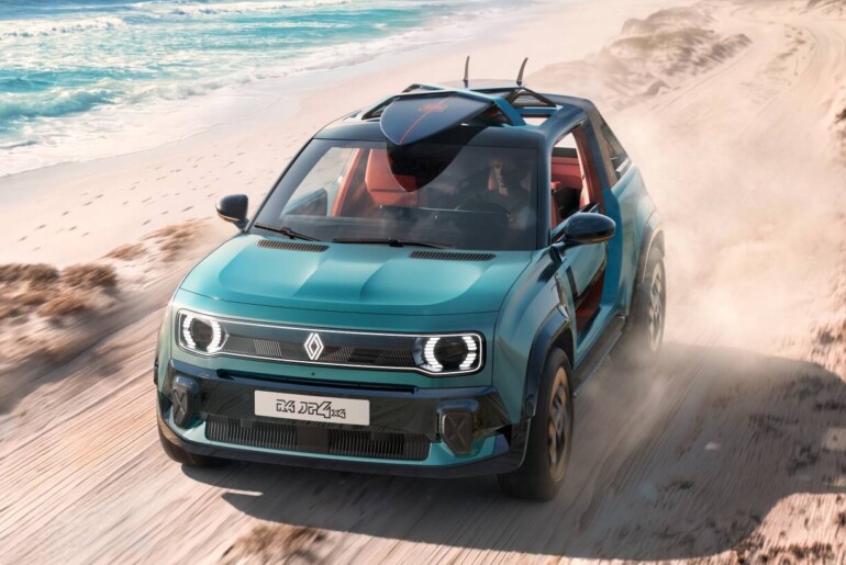 Renault 4 JP4x4 Concept: električni beach car z retro dizajnom in štirikolesnim pogonom