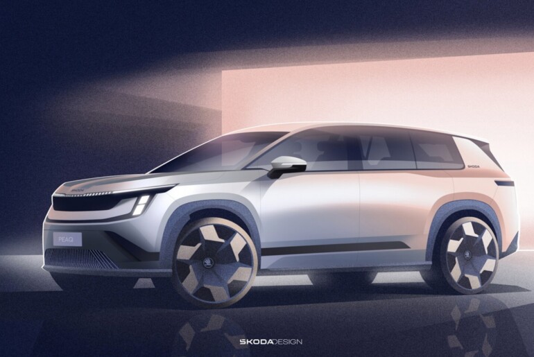 Škoda Peaq na vidiku: novi električni SUV s sedmimi sedeži in dosegom več kot 600 km